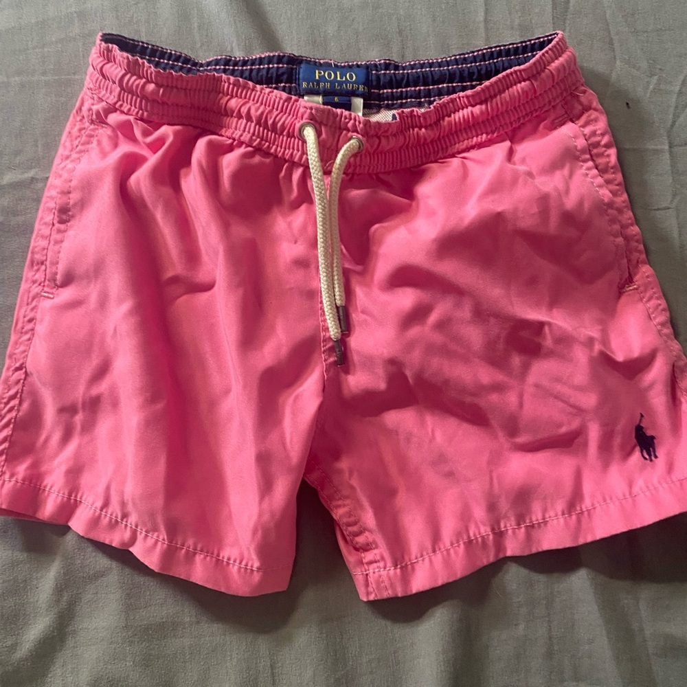 Polo Ralph Lauren girls 6 pink swim trunks